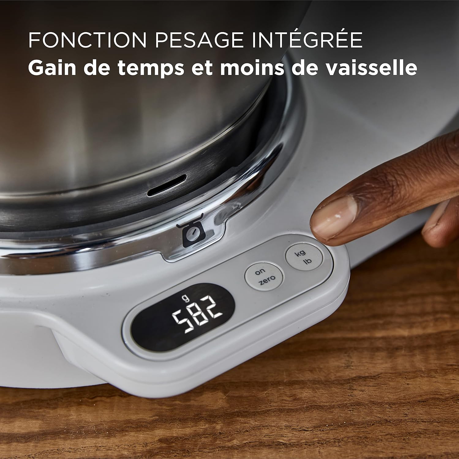 Kenwood Chef Baker KVC85.004SI Küchenmaschine, 1200 W, 5 L, integrierte Waage und Timer, 4,7/5 Sterne