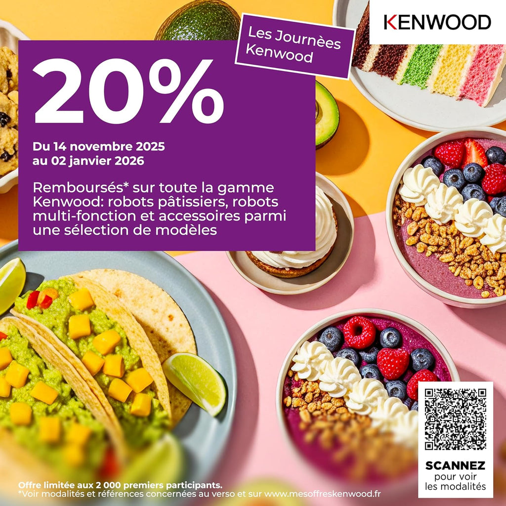 Kenwood Chef Baker KVC85.004SI Küchenmaschine, 1200 W, 5 L, integrierte Waage und Timer, 4,7/5 Sterne