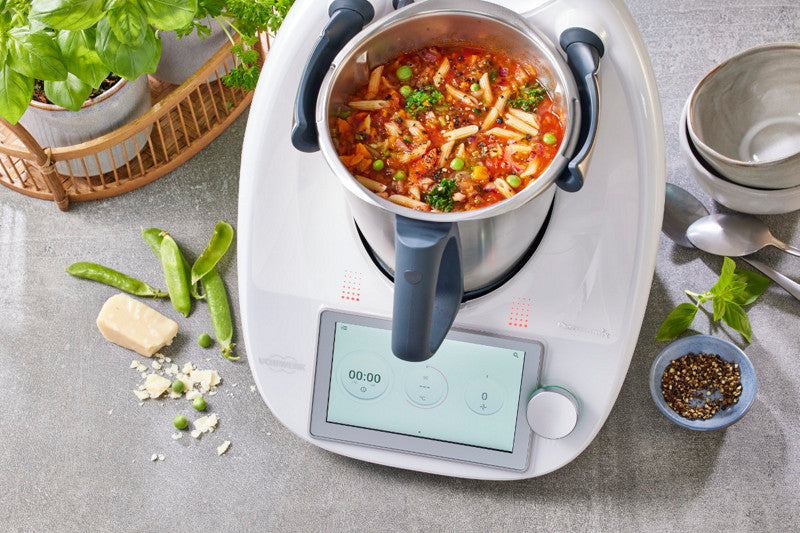 Vorwerk Thermomix TM6 Küchenmaschine mit Kochfunktion, 6,5 L, silber