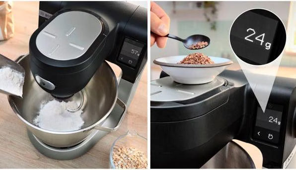 Serie 6 Küchenmaschine mit Waage 1600 W Schwarz, Edelstahl gebürstet