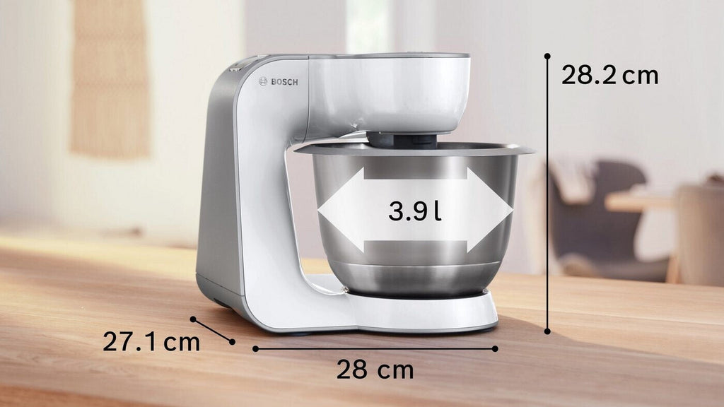 Bosch Serie 4 MUM58200 Weiß silber Zubehörtasche
