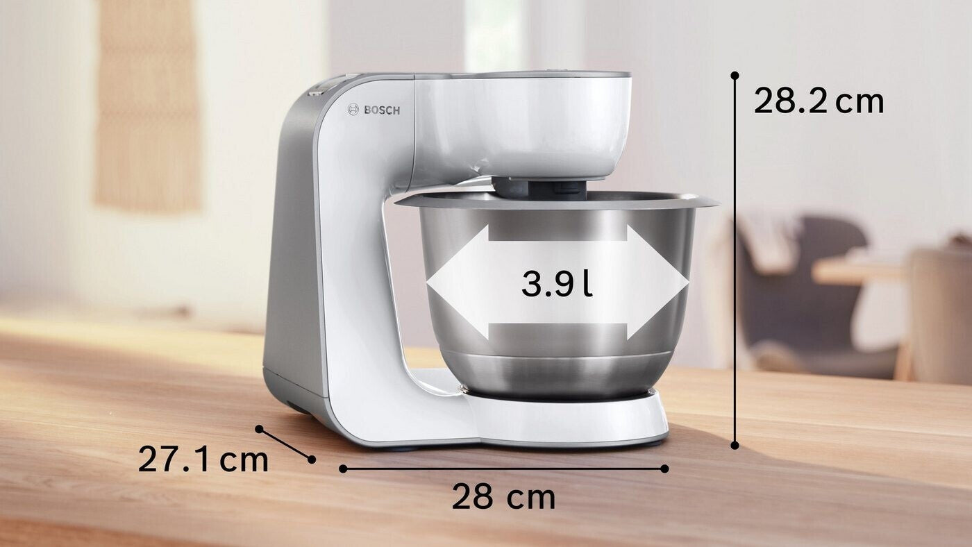 Bosch Serie 4 MUM58200 Weiß silber Zubehörtasche