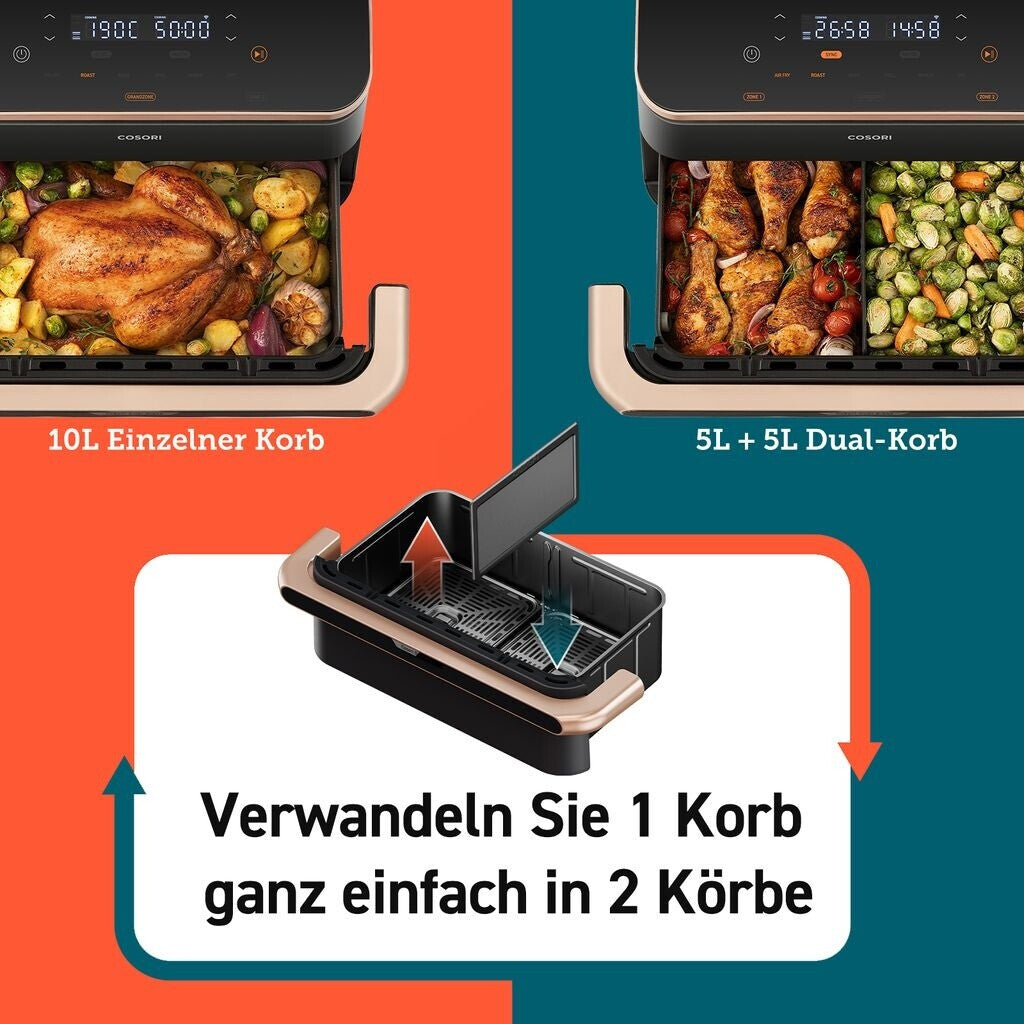 COSORI CAF-TF101 Dual Blaze TwinFry Chef CAF-TF101S-AEUR