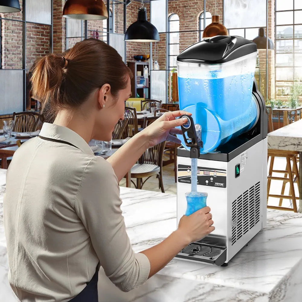 VEVOR Gewerbliche Slush Eis Maschine 15 L