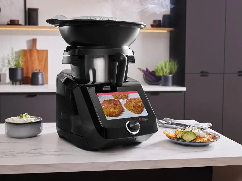 Silvercrest Monsieur Cuisine Smart Küchenmaschine mit Kochfunktion, 8-Zoll-Touchscreen, 3 L