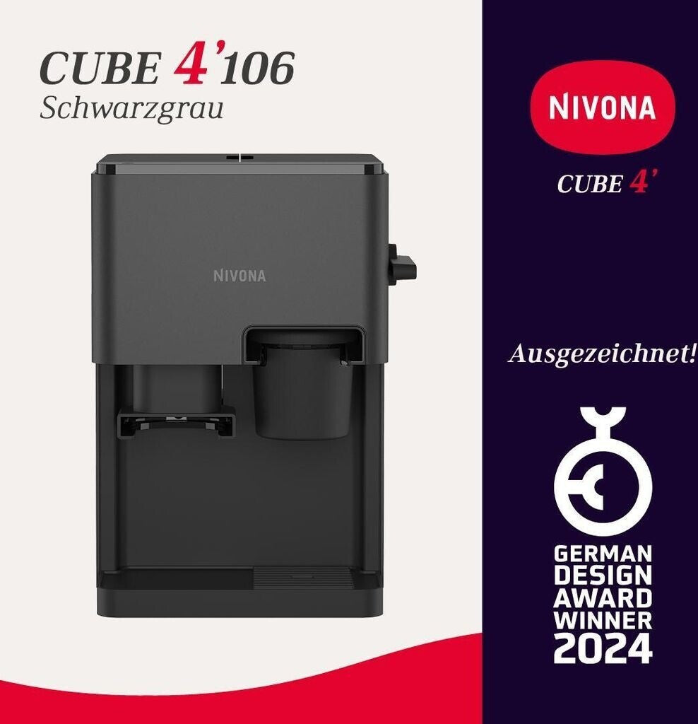 Nivona Cube Kaffee-Vollautomat 4106 Kaffee-Vollautomat schwarz grau