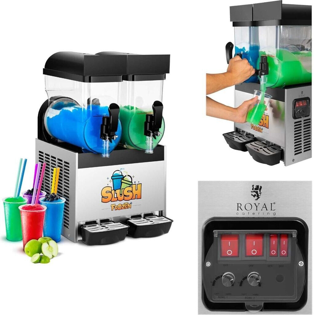 Royal Catering Slush-Maschine 2 x 15 L (RCSL 2/15)