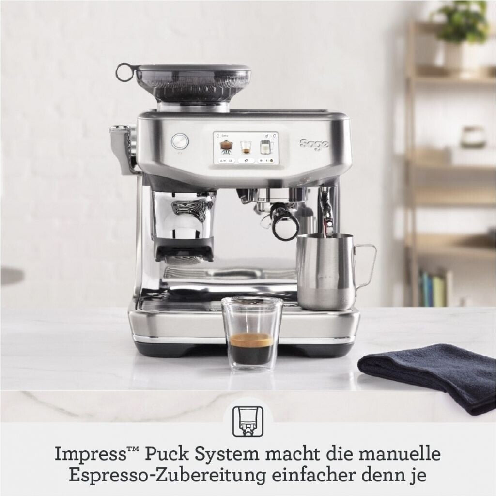 Sage SES882 The Barista Touch Impress SES882BSS4FEU1 Edelstahlgrau