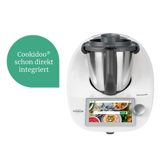 Vorwerk Thermomix TM6 Küchenmaschine mit Kochfunktion, 6,5 L, silber