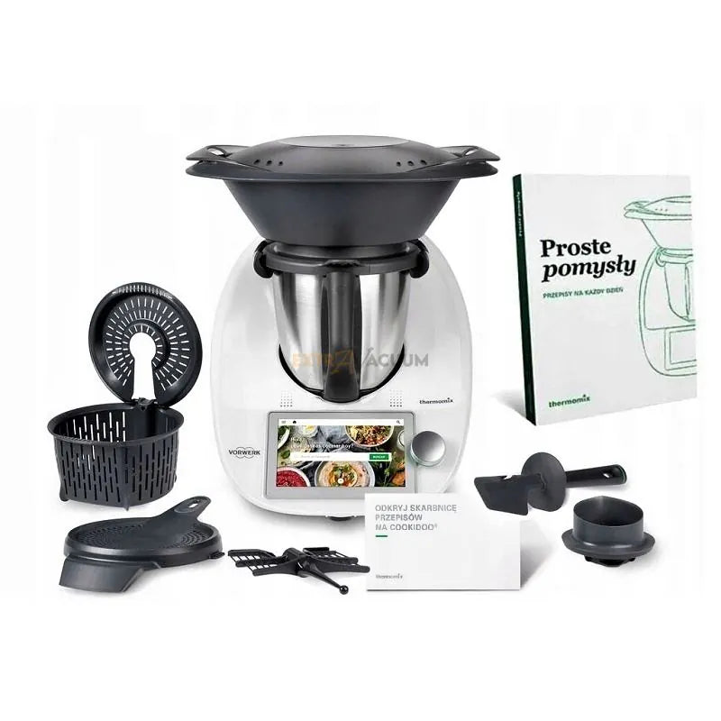 Vorwerk Thermomix TM6 Küchenmaschine mit Kochfunktion, 6,5 L, silber
